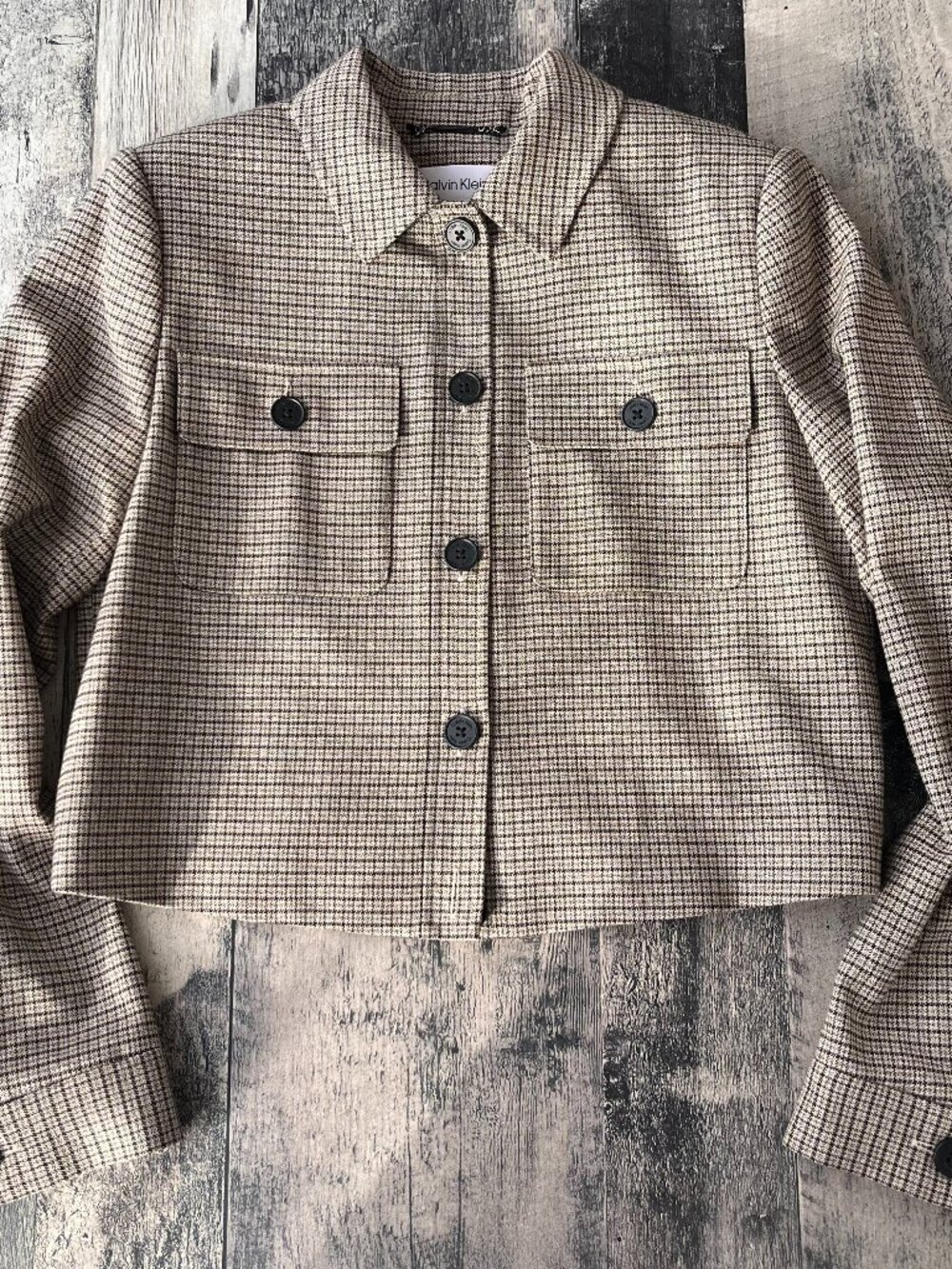 Calvin klein plaid jacket